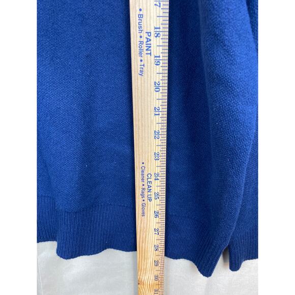 NWT Womens Harper & Ivy New York Sweater size XL Navy Pullover Preppy Spellout - Picture 8 of 10